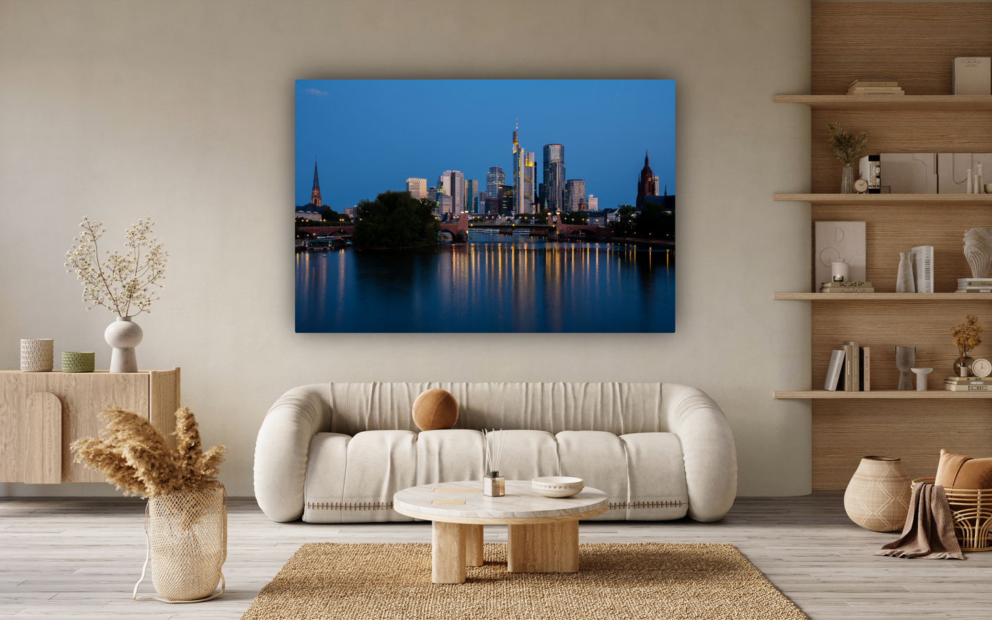 Frankfurt in blauer Stunde